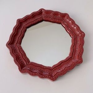 Vintage Red Mirror